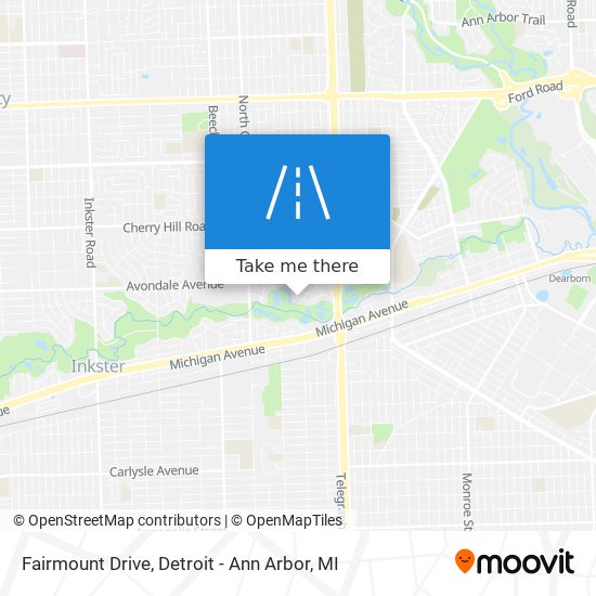 Fairmount Drive map