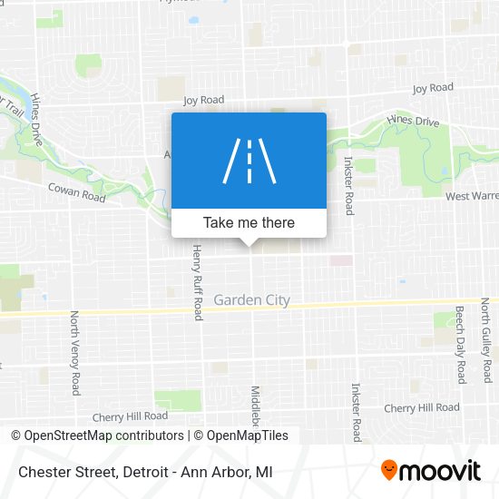 Mapa de Chester Street