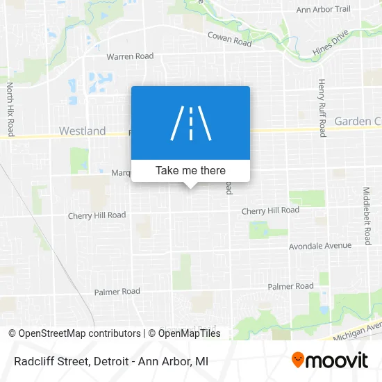 Radcliff Street map