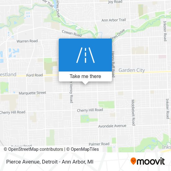 Mapa de Pierce Avenue