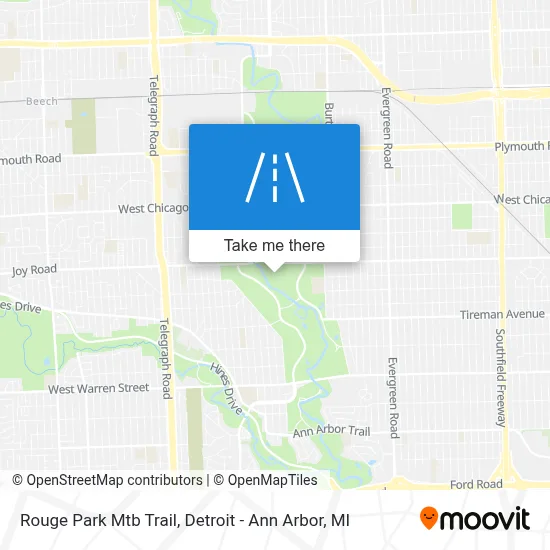 Rouge Park Mtb Trail map