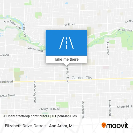 Elizabeth Drive map
