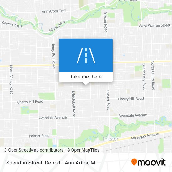 Mapa de Sheridan Street