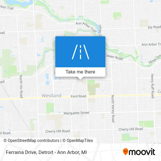 Ferraina Drive map