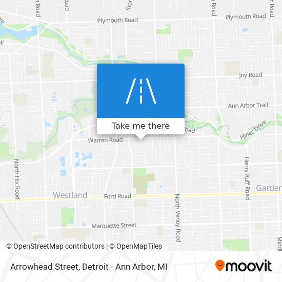 Arrowhead Street map