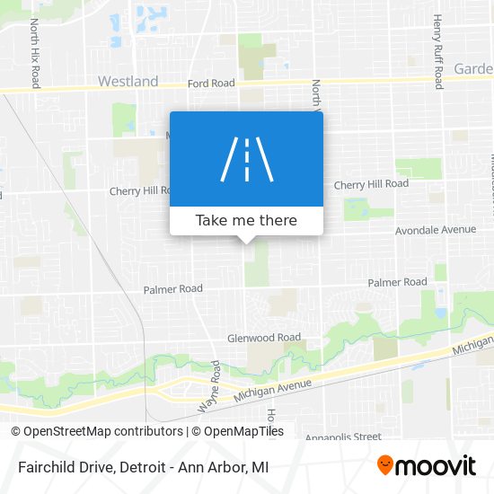 Fairchild Drive map