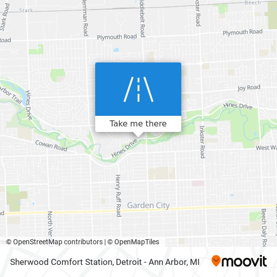 Mapa de Sherwood Comfort Station