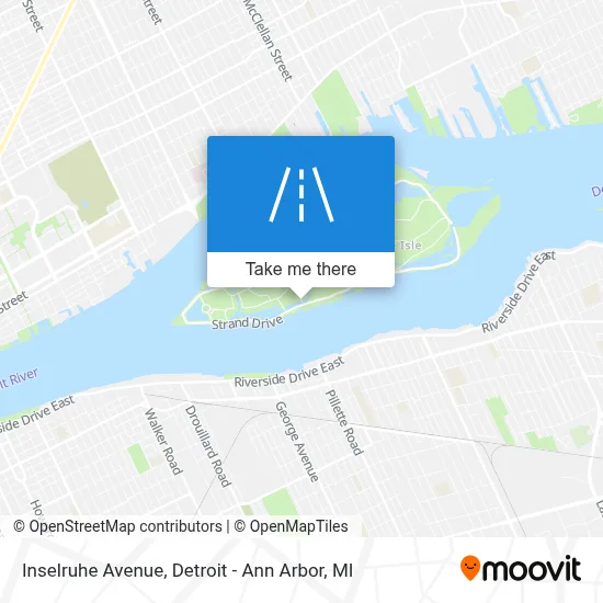 Inselruhe Avenue map