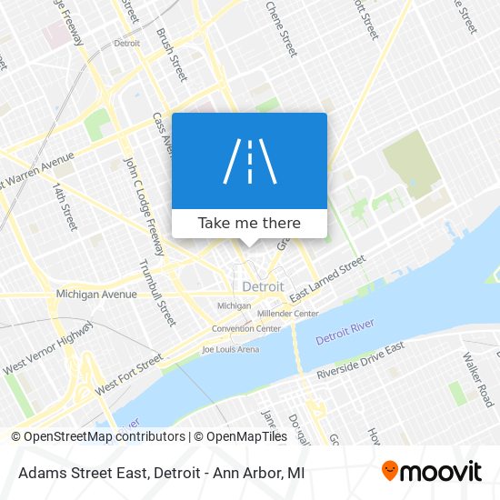 Mapa de Adams Street East