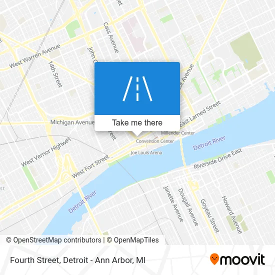 Fourth Street map
