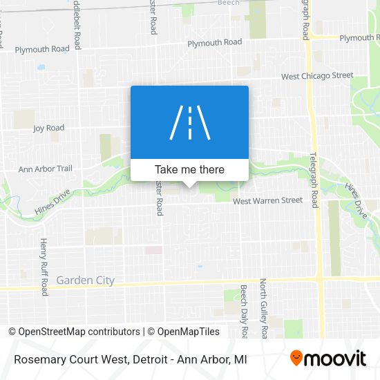 Mapa de Rosemary Court West