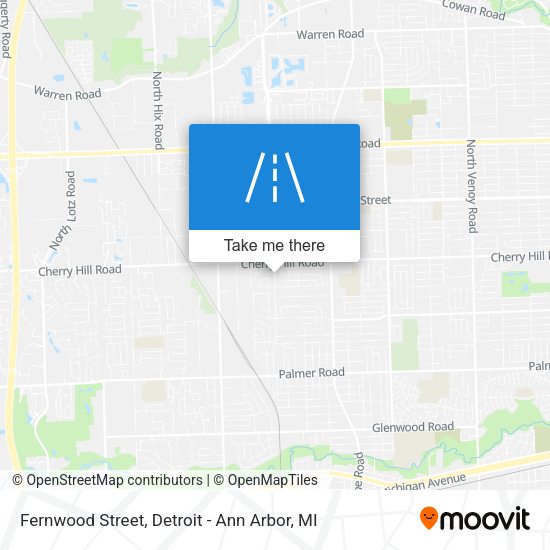 Fernwood Street map
