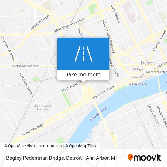 Mapa de Bagley Pedestrian Bridge
