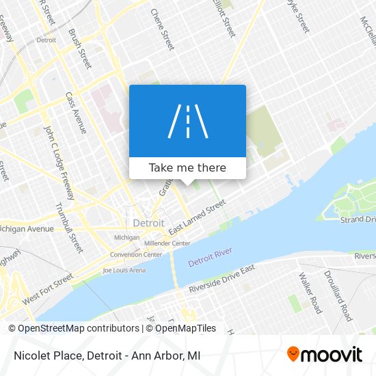 Nicolet Place map