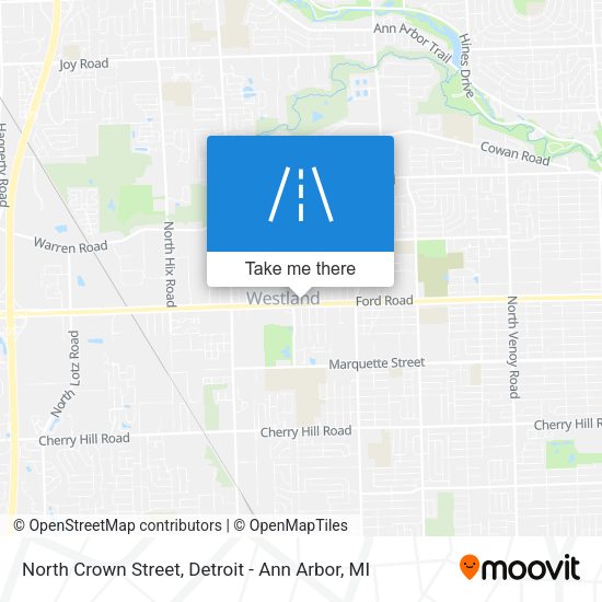 North Crown Street map