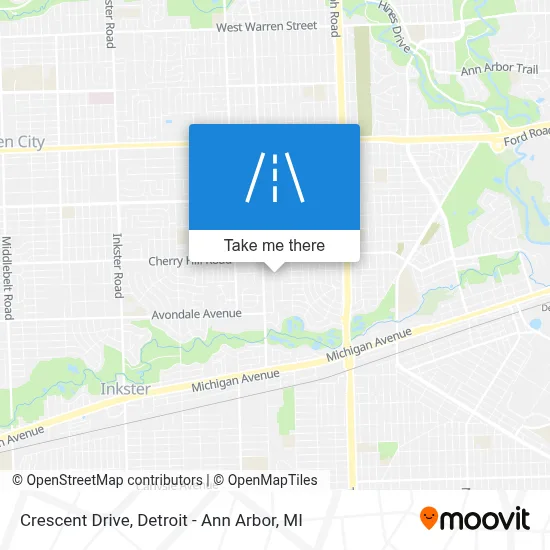 Crescent Drive map