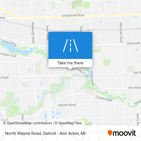 North Wayne Road map