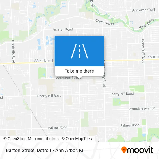 Barton Street map