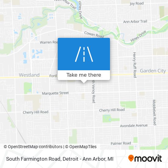 South Farmington Road map