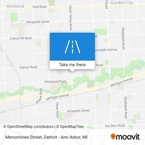 Menominee Street map