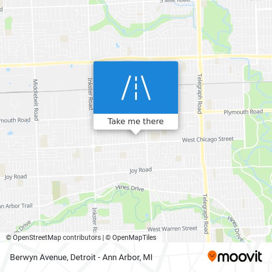 Mapa de Berwyn Avenue