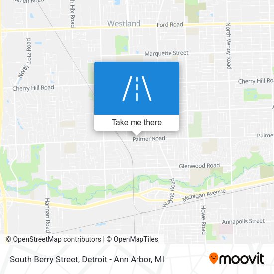 South Berry Street map