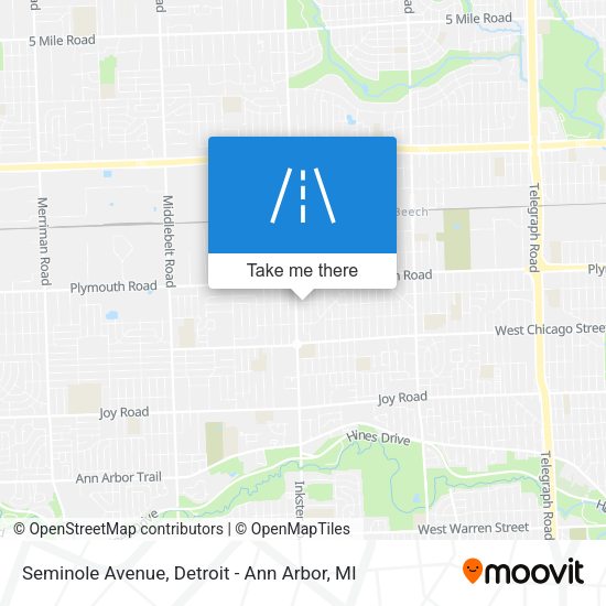 Seminole Avenue map