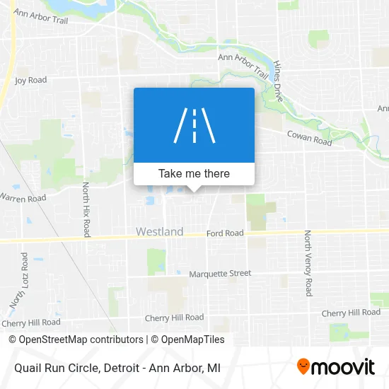 Quail Run Circle map
