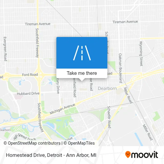 Homestead Drive map