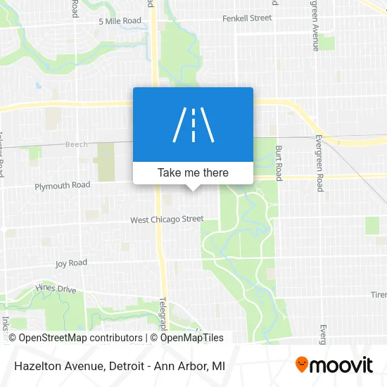 Mapa de Hazelton Avenue