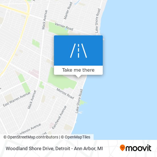 Woodland Shore Drive map