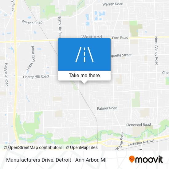 Manufacturers Drive map