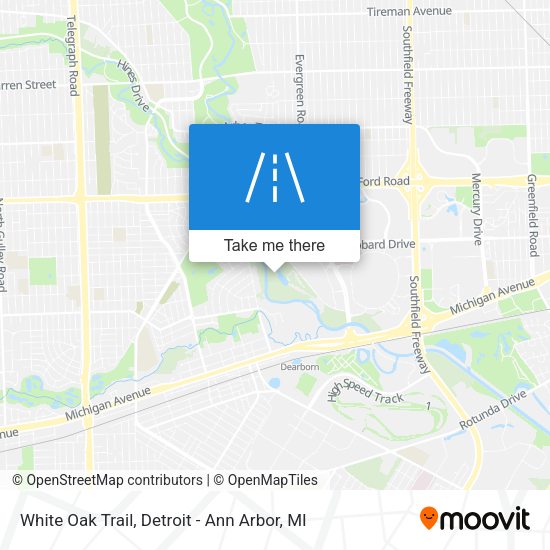 Mapa de White Oak Trail