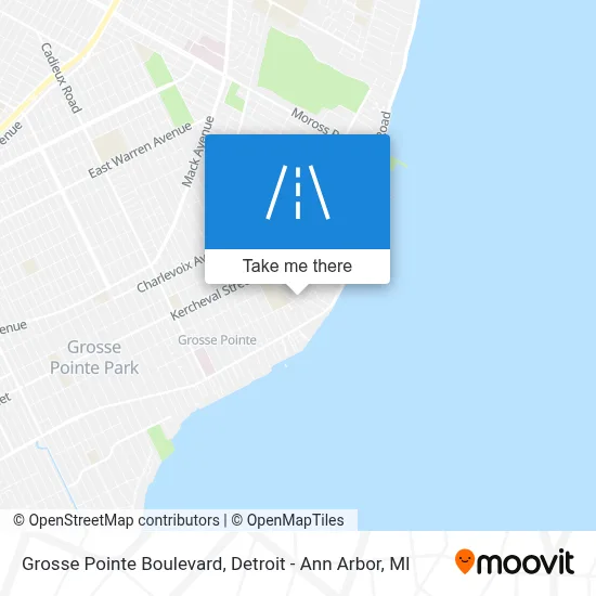 Grosse Pointe Boulevard map