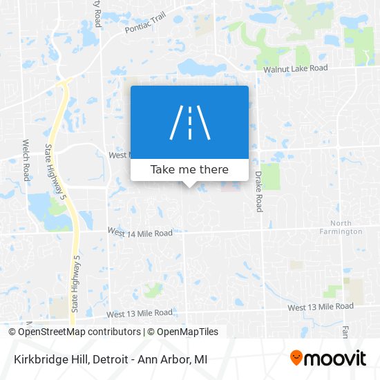 Kirkbridge Hill map
