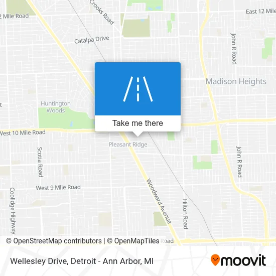 Wellesley Drive map