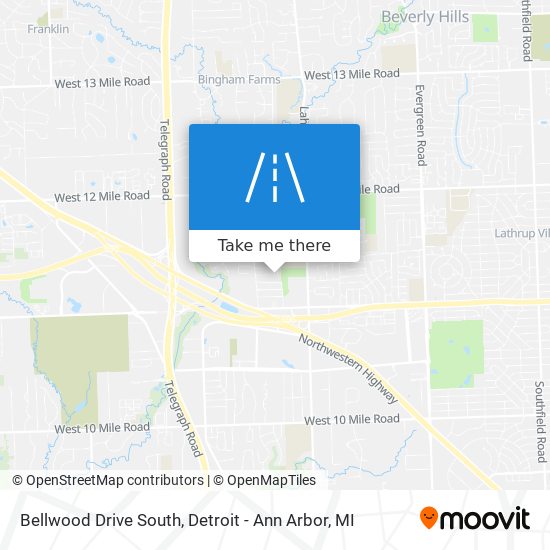 Bellwood Drive South map