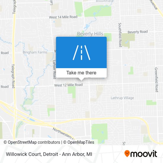 Mapa de Willowick Court