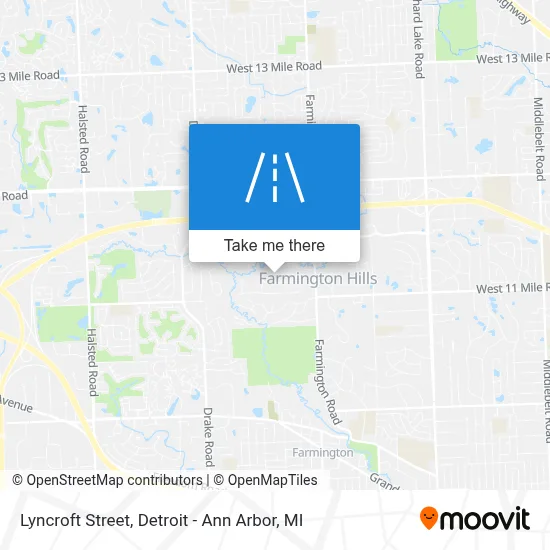 Lyncroft Street map