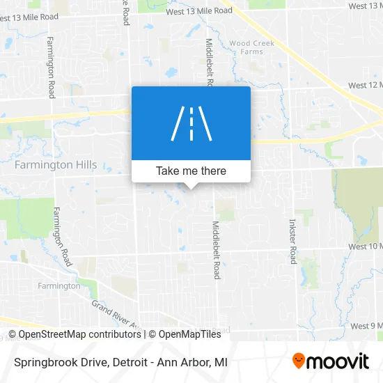 Springbrook Drive map