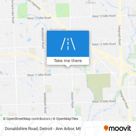 Mapa de Donaldshire Road