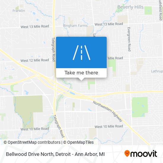 Bellwood Drive North map