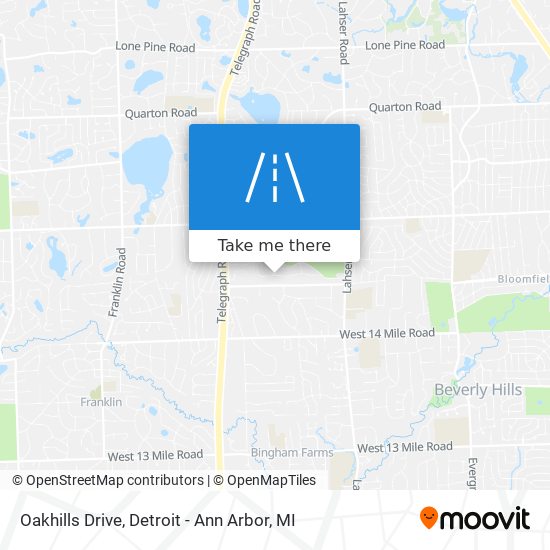 Mapa de Oakhills Drive