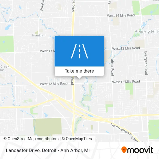 Lancaster Drive map