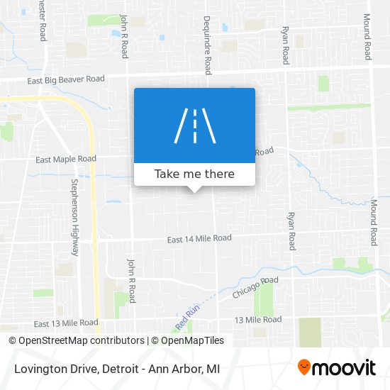 Lovington Drive map