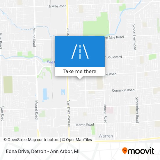 Edna Drive map