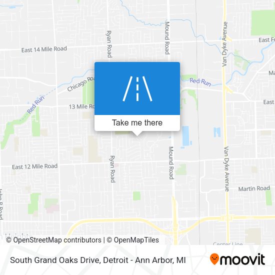 South Grand Oaks Drive map