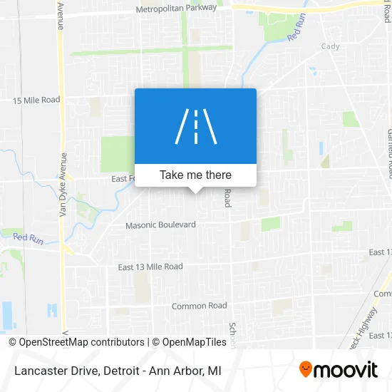 Lancaster Drive map