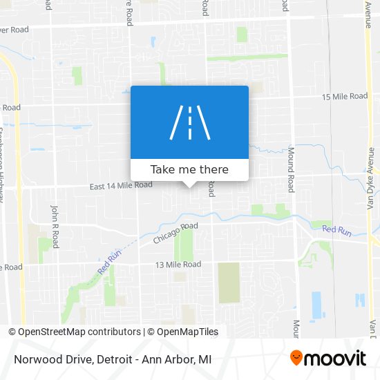 Norwood Drive map