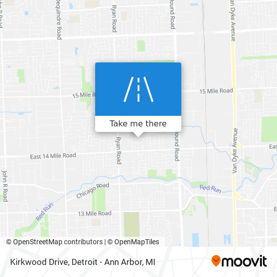 Kirkwood Drive map